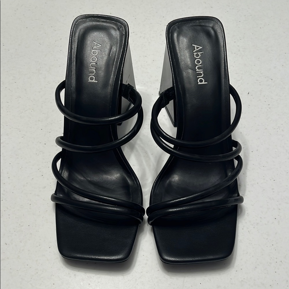 Abound Black Women's Strappy Heels